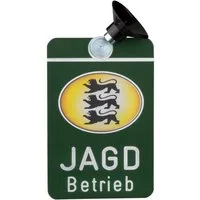 Dr. Gmünder Hinweisschild Autoschild Jagdbetrieb