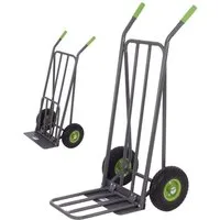 TRUTZHOLM Sackkarre Paketkarre mit extra Ladefläche 42 cm Traglast 250 kg Stahlrahmen, Klappbar