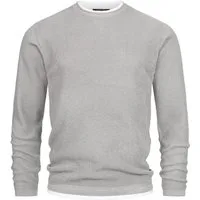 Indicode Strickpullover Herren INVillads Pullover Herrenpullover Strickpullover in moderner Two-in-One-Optik
