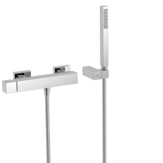Tres Einhebel Brausemischer Anti Kalk Messing Handbrause , 107167 107167