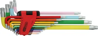 KS Tools Torx-Winkelstiftschlüssel-Satz, extra lang, 14-tlg - 151.4440