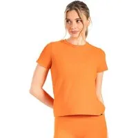 Smilodox T-Shirt Aurica, Sportshirt Basic mit 3D Rubber Print, Regular Fit, Alltag Einfarbig Leichtes Material Gym Alltag Training Komfort