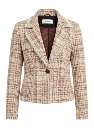 bianca - Karierter Blazer - LOUISA rot - Gr. - 38