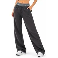 Smilodox Jogginghose Yelin, Trainingshose Damen Oversized Fit Wide-Leg mit Tunnelzug Elastischer Bund, Kordelzug, Weites Bein, Dezentes Logo, Freizeit