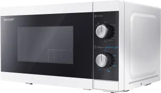 SHARP Mikrowelle YC-MG01E-W, weiss, mit Grill, 20 L, 5-Stufen, 800 W