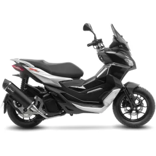 LeoVince EURO-5 Sportauspuff NERO Aprilia SR 125 GT 125 /Sport Bj.2022-2024 +Kat+ABE eintragungsfrei