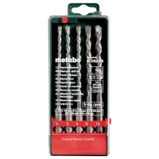 Metabo SDS-plus Classic-Bohrersatz ø 5, 6, 6, 8, 10 mm L=160 mm - 5 teiliges Set - 626243000