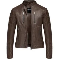 REPUBLIX Lederjacke MYRNA Echtleder Damen Biker Zipper Jacke
