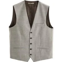 Next Anzugweste Slim Fit Anzugweste mit Karomuster (1-tlg)