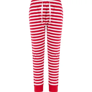 SF Women - Schlafanzughose für Damen (Rot/Weiß)