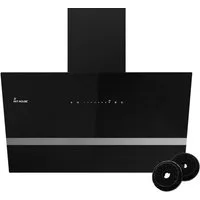 KKT KOLBE Wandhaube Dunstabzugshaube 80cm EASY8005SM RGBW Ambientebeleuchtung Abzugshaube / Abluft / 80cm / Schwarz / Glas / LED / Smarte WiFi-App