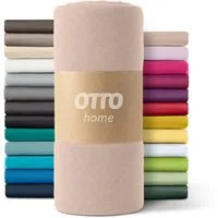 OTTO home Spannbettlaken PAPRIKA, Microfaser-Jersey, Gummizug: rundum, (2 Stück), Bettlaken Laken in zwei Qualitäten: Fleece & Jersey, schnelltrocknend