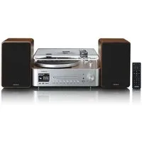 Lenco MC-860WDSI Plattenspieler (Riemenantrieb, Internetradio, DAB+, CD/MP3 und USB. Plattenspieler mit Lautsprechern)