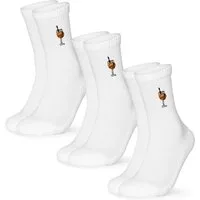 OCCULTO Basicsocken Damen & Herren Motiv Tennissocken 3er Pack (Modell: Robin) (3-Paar)