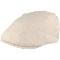 Breiter Schiebermütze sehr leichte einfarbige Flatcap aus 100% Leinen