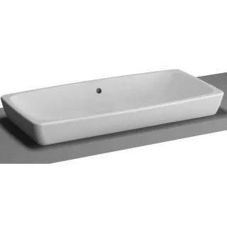 VitrA Bad Metropole Aufsatzwaschtisch 5669B0030673 80x40cm, weiss, Rückwand glasiert