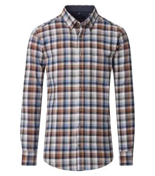 CASAMODA - Flanellhemd anthrazit - Gr. - XL