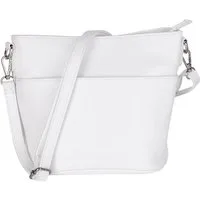 MIRROSI Umhängetasche Damen, Crossbody Bag, Echtleder Made in Italy (1 Tasche 2 Gurte oder Basic Version 1 Tasche 1 Gurt), 24x18x12cm (BXHXT)
