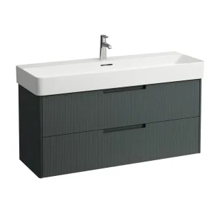LAUFEN Waschtischunterschrank JUNA 400x1168x515 2 Schubl m. Griffmulde f.WT H810289 verkehrsgrau, H H4116421092661