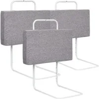 Clanmacy Bettschutzgitter Bettgitter für Kinder Rausfallschutz Kinder 100cm Höhenverstellbar (2 St)