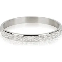 styleBREAKER Armreif Edelstahl Armreif mit Strass (1-tlg)