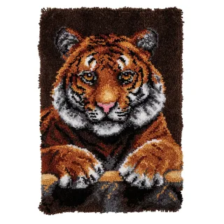 Knüpfteppich "Tiger", 50 x 74,5 cm