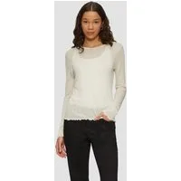 QS Langarmshirt T-Shirt Jersey-Shirt mit Glitzergarn