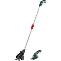 ISIO III + Fahrstiel, Grasschere grün/schwarz, Li-Ionen Akku 1,5Ah 3,6Volt