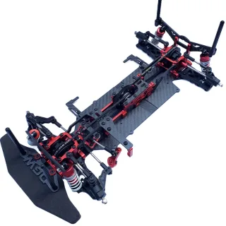 1/10 DGW High-speed RC Car Carbon Fiber Frame Chassis Professional Racing Model
