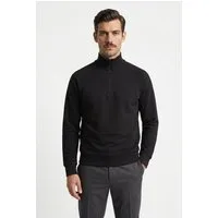 BOSS GREEN Sweatshirt Troyer-Form, Regular Fit, Baumwollmischung