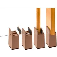 Diwzbyn Erhöhungs-Set 4 Stück Möbelerhöhung, Verstellbare Tischerhöhung mit Schraubklemme, Robuste Betterhöher für Sofa Schreibtisch Schrank