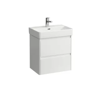 LAUFEN Waschtischunterschrank BASE 2.0 361x521x515 2 Schubl m. Griffmulde f.WT H818958 weiß glzd, H4 H4112521082611
