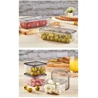 Hermia Concept Vorratsdose 100% PLEXIGLASS, 19 x 37 x 6 cm M1184, (13-tlg)