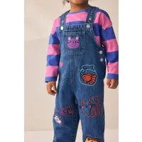 Next Shirt & Hose Denim-Latzhosen-Set (2-tlg)