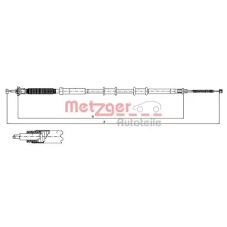 Metzger Handbremsseil hinten rechts Punto Grande Punto