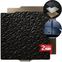 TronicXL 3D-Drucker 2x für Bambulab Druckplatte Textur PEI PEO A1 P1P P1S X1 3D Drucker, Druckbett für Bambu Lab Effekt