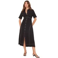 LIPSY Midikleid Lipsy Fit and Flare Midi-Hemdblusenkleid, Stitch (1-tlg)