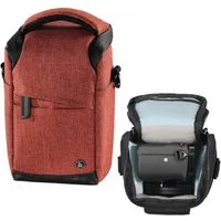 Hama Kameratasche Kamera-Tasche Rot Foto-Tasche Universal, Case Schultergurt Tragegriff Zubehör-Fächer Digitalkamera Systemkamera