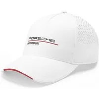 Porsche Motorsport Baseball Cap Kappe Logo (Weiß) Mesh-Einsatz hinten