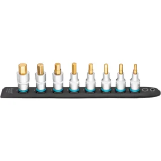 HAZET SmartRail Flexible Kunststoff-Steckleiste Vierkant 12,5 mm (1/2 Zoll) 8-teilig - 986-SR/8