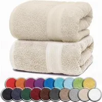 NatureMark Saunatuch Frottier Saunatücher 80x200cm, 100% Baumwolle (2-St), Premium Qualität SAUNATUCH Sauna-Handtuch, 80x200cm, Naturweiß