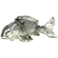 Posiwio Dekofigur Dekorationsfigur Fisch für maritimen Charme aus Metall