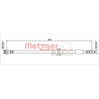 Metzger Bremsschlauch hinten Fiat 500x Renegade