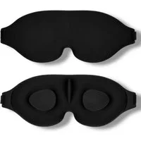 ZUKUNFTSENKEL Schlafmaske 3D Schlafmaske für Damen & Herren – 100% Lichtblocker, Ideal für Reisen, Schlaf & Meditation, Augenfreiraum, verstellbar & weich