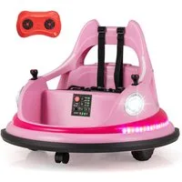 COSTWAY Elektro-Kinderauto, Belastbarkeit 30 kg, (1-tlg), 12V Kinder Autoscooter, 360° drehbar, Kinderauto, 2 Fahrmodi