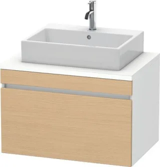 Duravit DuraStyle Konsolenwaschtischunterbau wandhängend Natur Eiche & Weiß Matt 800x548x512 mm - DS DS531203018