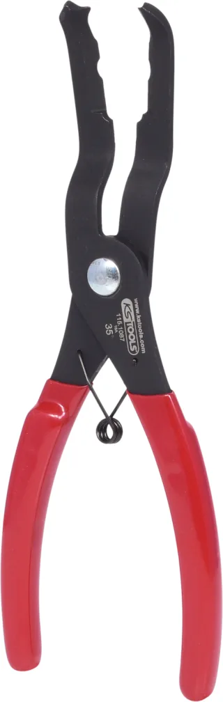 KS Tools Trim-Clip-Zange, Zangenende 35°, 190mm - 115.1087