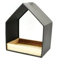 UNUS GARDEN Vogelhaus Futterhaus aus Zink zum Aufhängen, Vogelfutterhaus Vogelvilla Vogelhäuschen Futterstation aus Zink