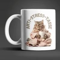 WS-Trend Tasse Katze Anti Stress Keramik Kaffeetasse Teetasse Geschenke, 1-tlg., Keramik, 325 ml