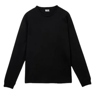 Diesel Unisex Erwachsene T-Diego Langarm-T-Shirt (Schwarz)
